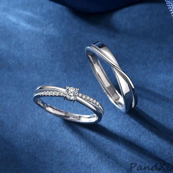 ペアリング 2本セット 結婚指輪 マリッジリング 婚約 指輪 シルバー925