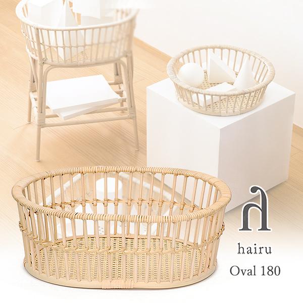 ツルヤ商店 ハイル hairu Oval 180 楕円 籐の脱衣かご ラタン 洗濯かご