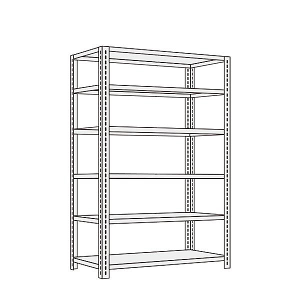 サカエ ショップラック 6段 業務用棚 店舗什器 幅1800×奥行450×高さ