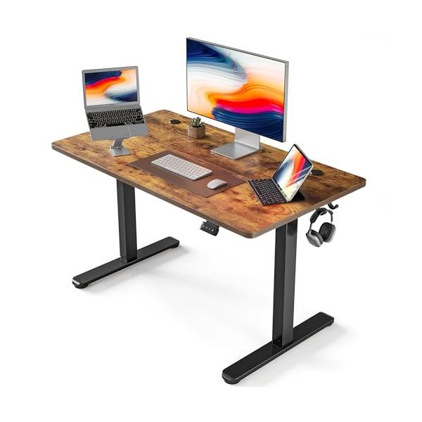 FEZIBO 電動 昇降式デスク スタンディングデスク 幅100cm 奥行60cm 高