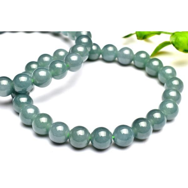 グアテマラ産◇希少マンサーノ翡翠 ブルージェダイト 青翡翠 7.5mm