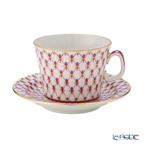 ロシア食器 インペリアル・ポーセリン ブルース(ピンクネット) ティー