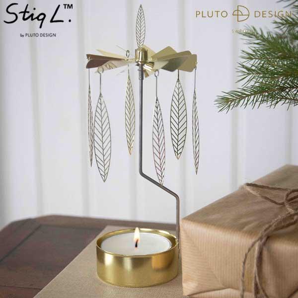 Stig Lindberg ROTARY CANDLE HOLDER gold ロータリーキャンドル