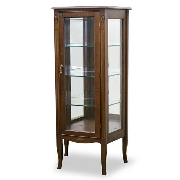 コレクションラック キュリオケース クラシック調 猫脚 Venezia 約幅