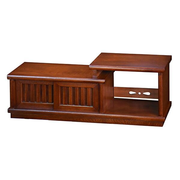 置き床 民芸調 和箪笥 引き戸付 日本製 幅80cm （ 置床 床の間 収納