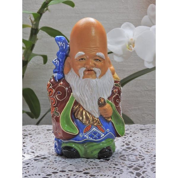 寿老人(大）・七福神・縁起物・幸運置物・開運・置物・オーナメント