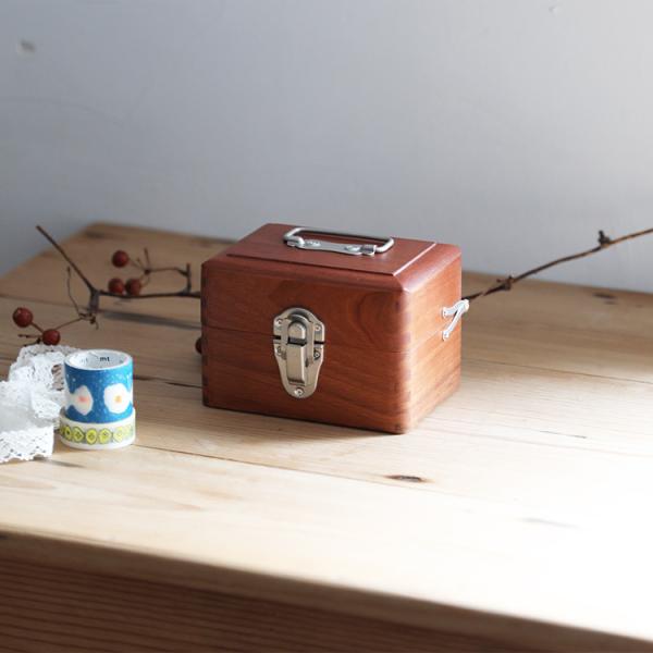 収納ボックス 収納 アンティーク ふた付 木箱 木製 手提げ 倉敷意匠