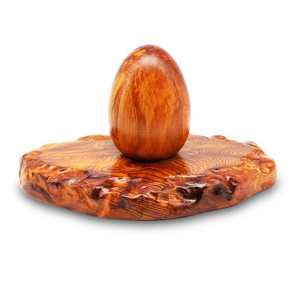 パワースポット 日本製 天然 屋久杉 油木 長寿宝珠 神木 手彫り たまご