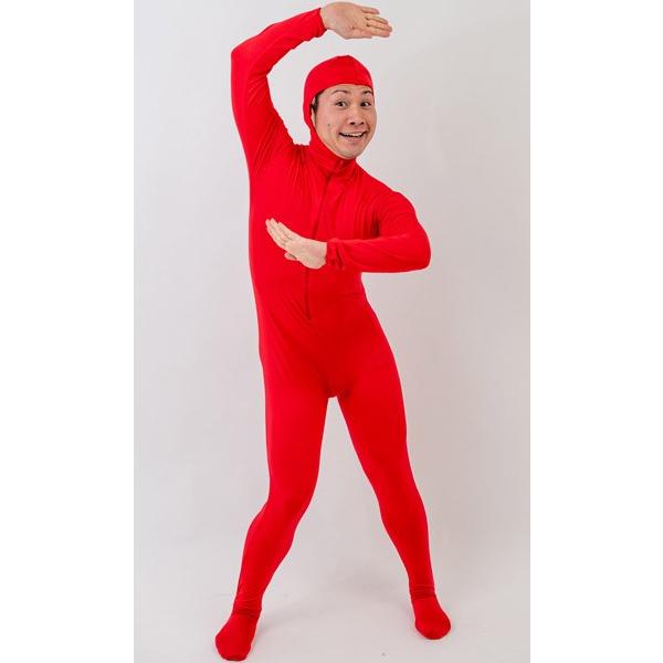 全身タイツ 赤 宴会 衣装 余興 コスチューム : コスプレ衣装専門店