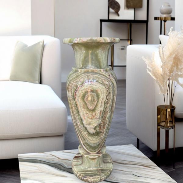 オニックス 花瓶 B オニキス インテリア 飾り 壺 天然石