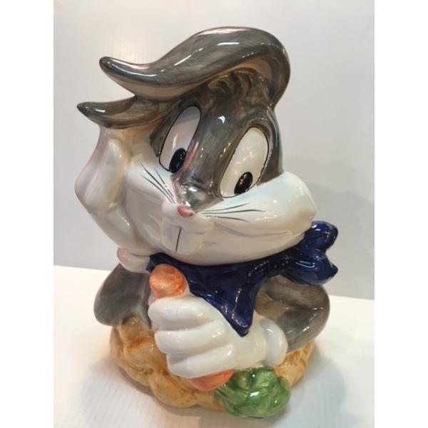 バッグスバーニー Bugs Bunny クッキージャー 陶器 ルーニー