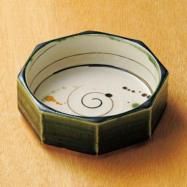 織部弥七田風八角向付 和食器 刺身鉢・向付 業務用 約15.7cm 中鉢 刺身