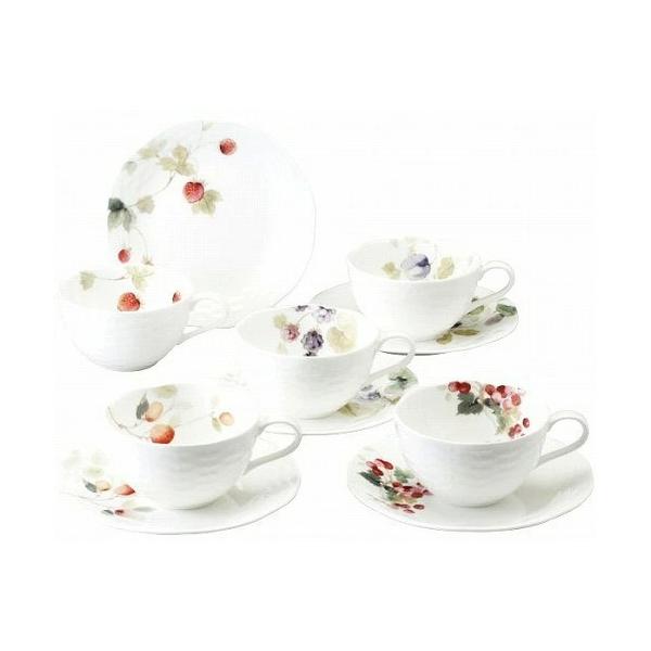 NARUMI（ナルミ）ルーシーガーデン アソートティー・コーヒー碗皿5客