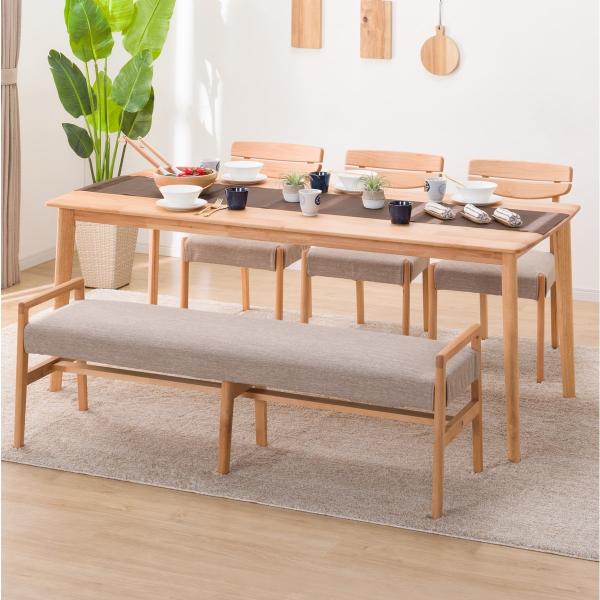 ニトリ（NITORI） 幅180 ダイニングテーブル5点セット（DTアルナス