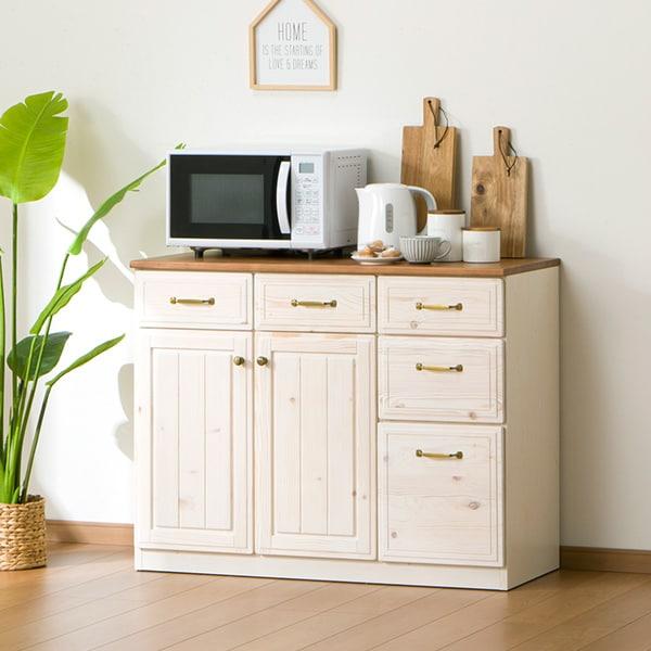 ニトリ（NITORI） カウンター(シナモ105 WH) キッチンカウンター