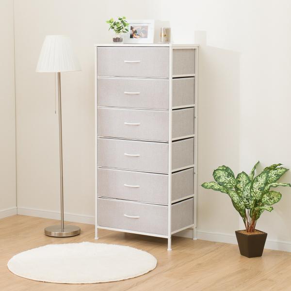 ニトリ（NITORI） チェスト(MJ002 6段LGY/WH) : ニトリ Yahoo!店