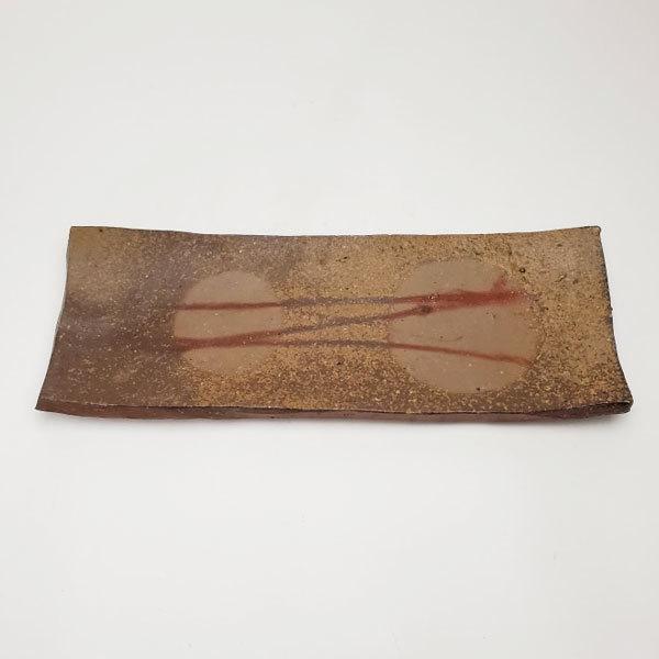 備前焼 堀江さつき作 長角皿（さつき-07）| おしゃれ 日本製 工芸品