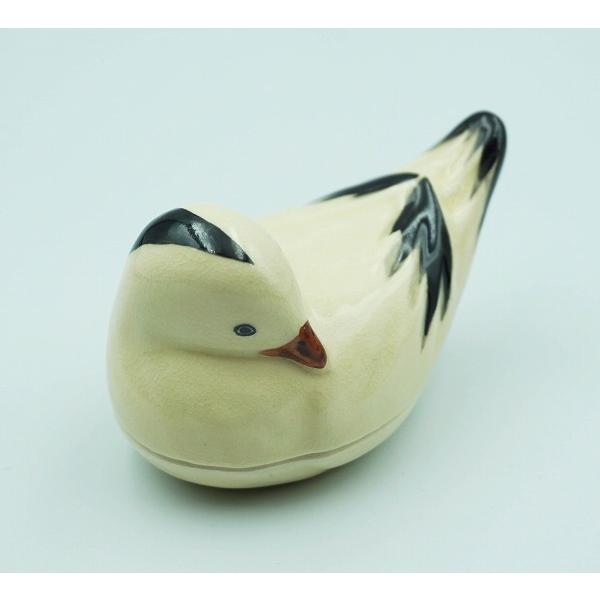 茶道具 香合 香合 都鳥 中村良二 桐箱 : 新古茶道具 さかい ヤフー店