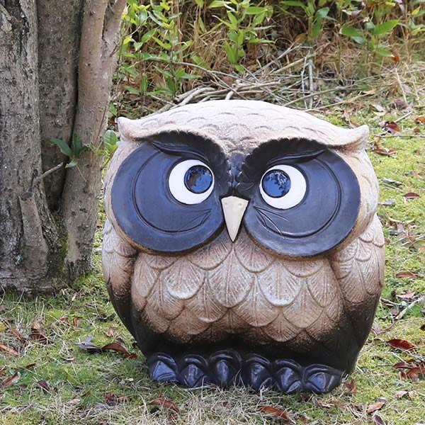 信楽焼 ふくろう 陶器 フクロウ 置物 かわいい おしゃれ ギフト 玄関