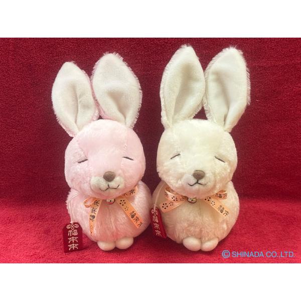 シナダ ぬいぐるみ おまもり福来来 ウサギ (M) : シナダオンライン