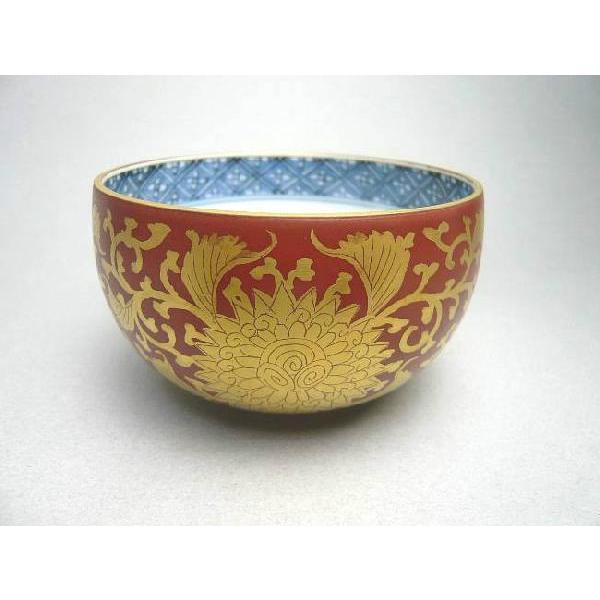 京焼 清水焼 赤金襴手汲出碗 華峰 単品 : 松韻堂 Yahoo!店 - 通販