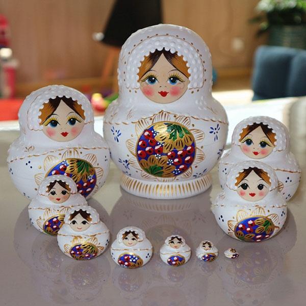 マトリョーシカ ロシア 人形 民芸品 土産物 手作り人形 手描き