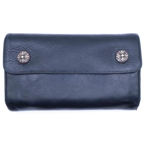 CHROME HEARTS（クロムハーツ） WAVE ウェーブ レザーウォレット 財布