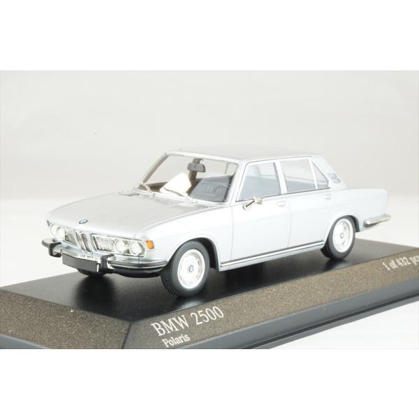ミニチャンプス 1/43 BMW 2500 E3 1968 シルバー 完成品ミニカー