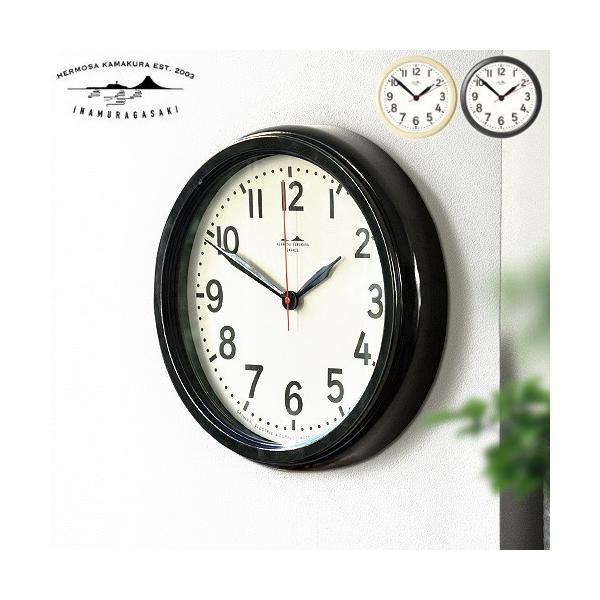 HERMOSA（ハモサ） 掛け時計 オシャレ HK ホーロー クロック HK-001