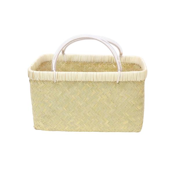 国産 青竹 市場籠 特大 大分県産 買出しかご 竹籠 日本製 : ラタン