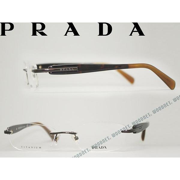 PRADA プラダ メガネフレーム ブランド 縁無し フチなし PR-59PV