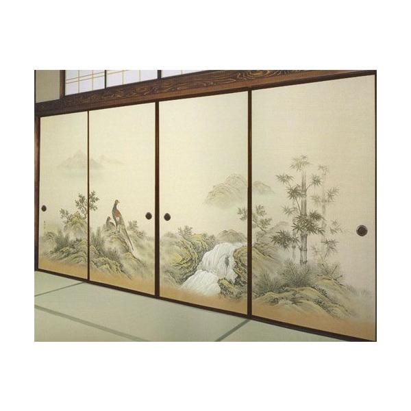 襖紙 4枚組 ふすま紙 4枚柄織物高級 P-1621 : 和紙苑 - 通販 - Yahoo