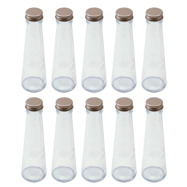 ハーバリウム 円錐ガラス瓶 100cc 10本セット キャップ付 硝子ビン