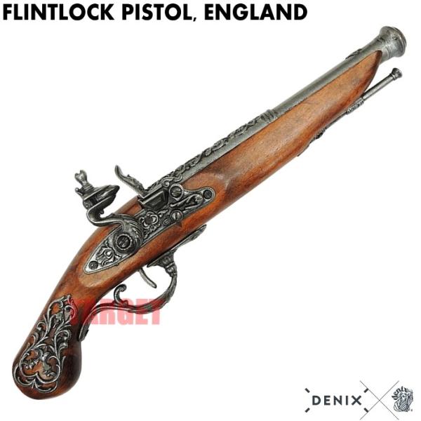 ☆DENIX フリントロックピストル イングランド グレー 1196/G