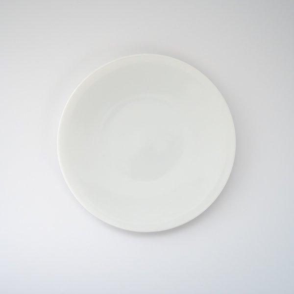 ポーセラーツ 白磁 24cmラウンドフラットプレート / プレート 白い食器