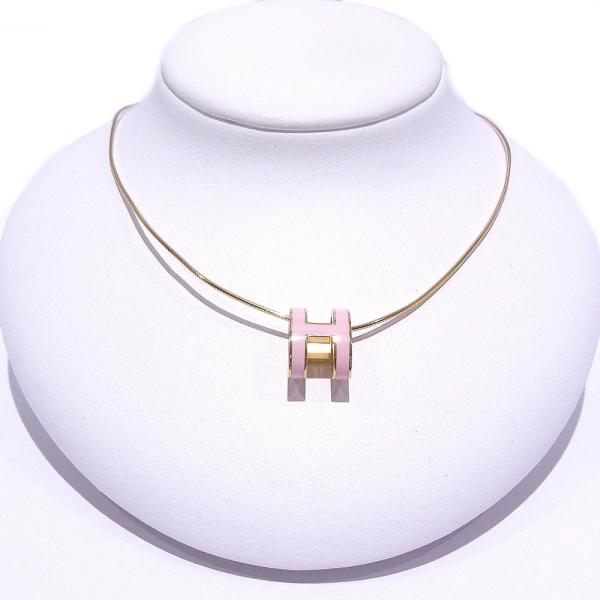 HERMES（エルメス） ポップアッシュ ネックレス Hモチーフ ピンク