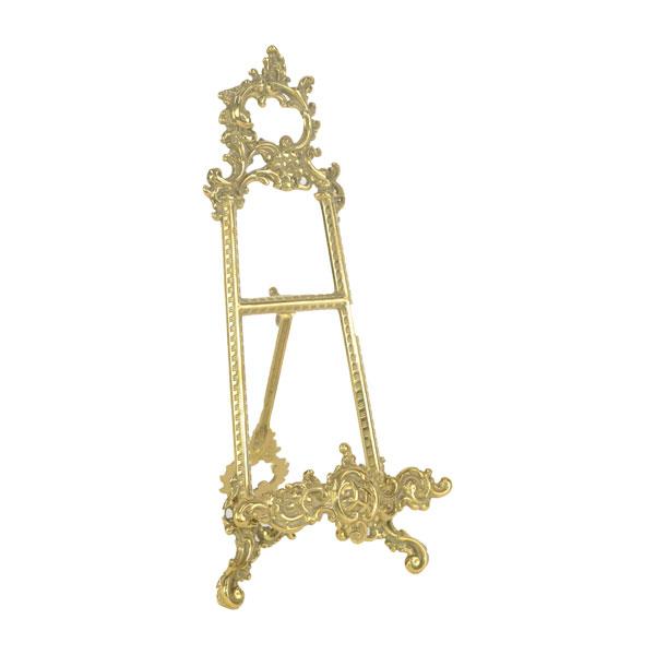 イーゼルスタンド 卓上 真鍮 ゴールド 84411 皿立て アンティーク調