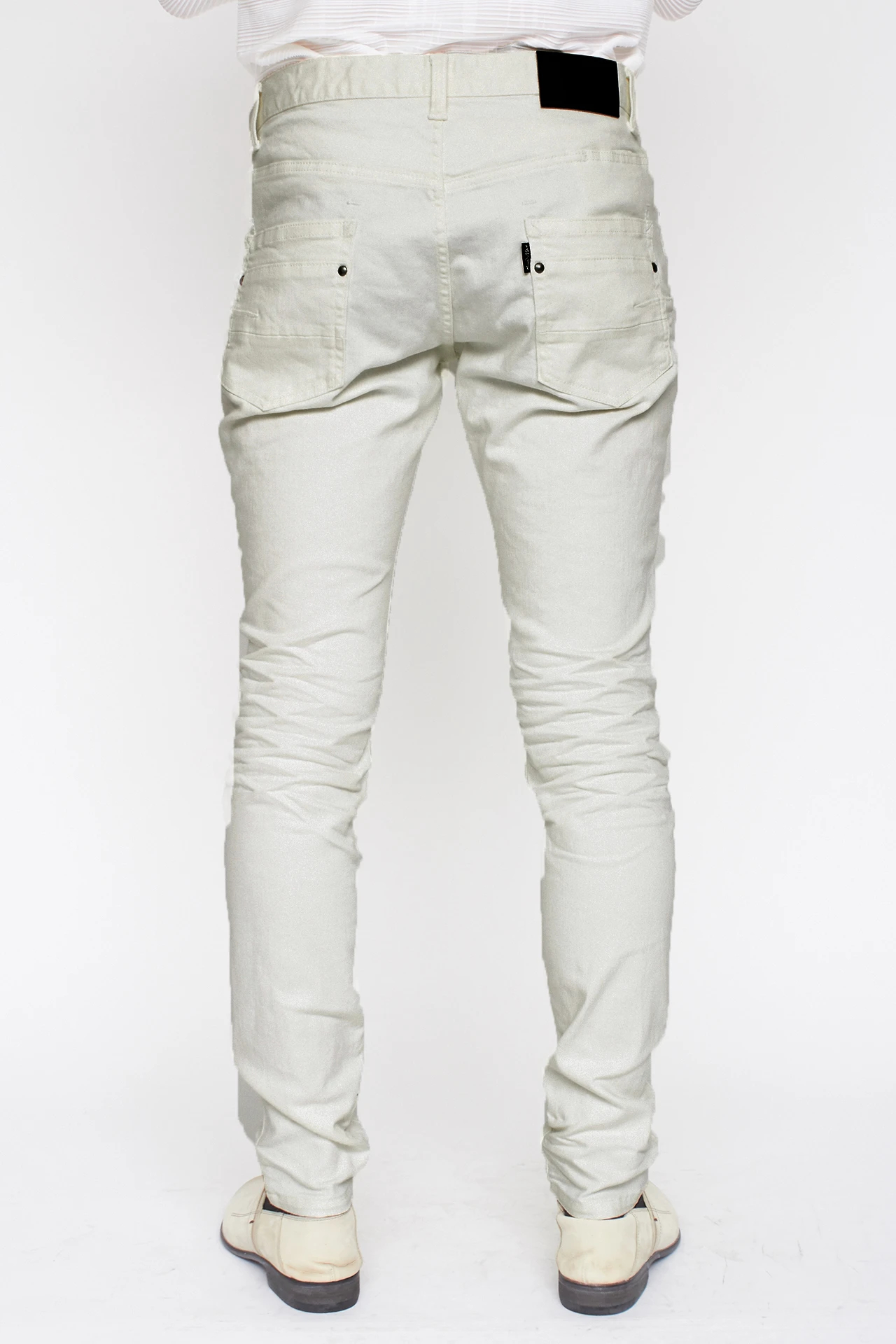 TORNADO MART∴ホワイトシェービングスキニーデニム / TORNADO MART