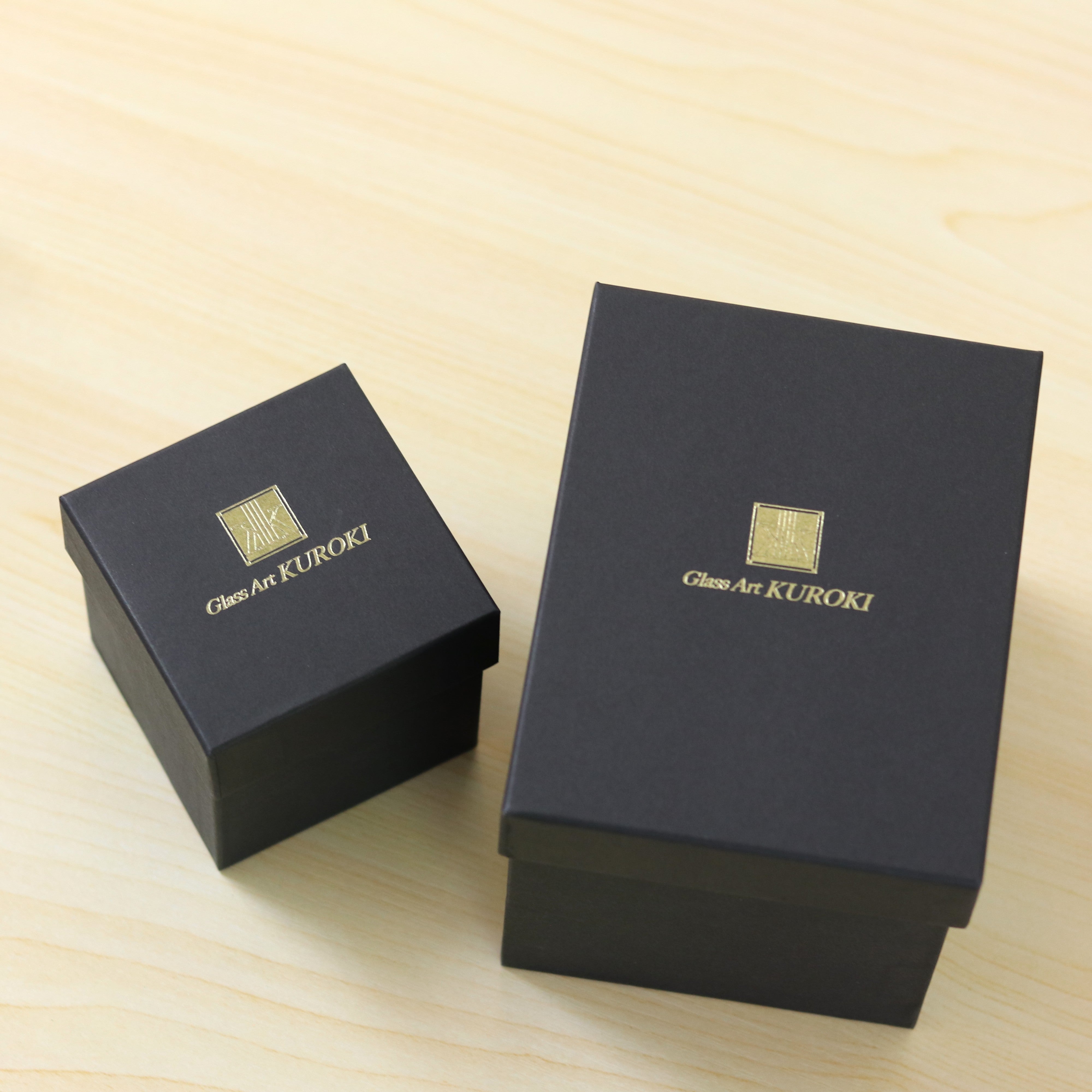 綾ガラス グラス | 光琳 ロック | 金・プラチナ彩 | グラスアート黒木