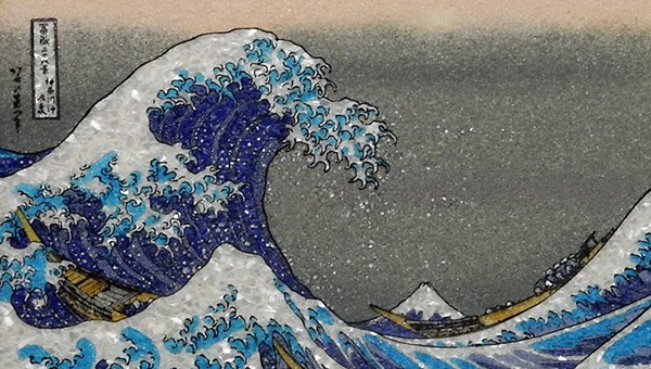 葛飾 北斎 | 不朽の名作を不朽のジュエリー絵画に。家代々の宝物