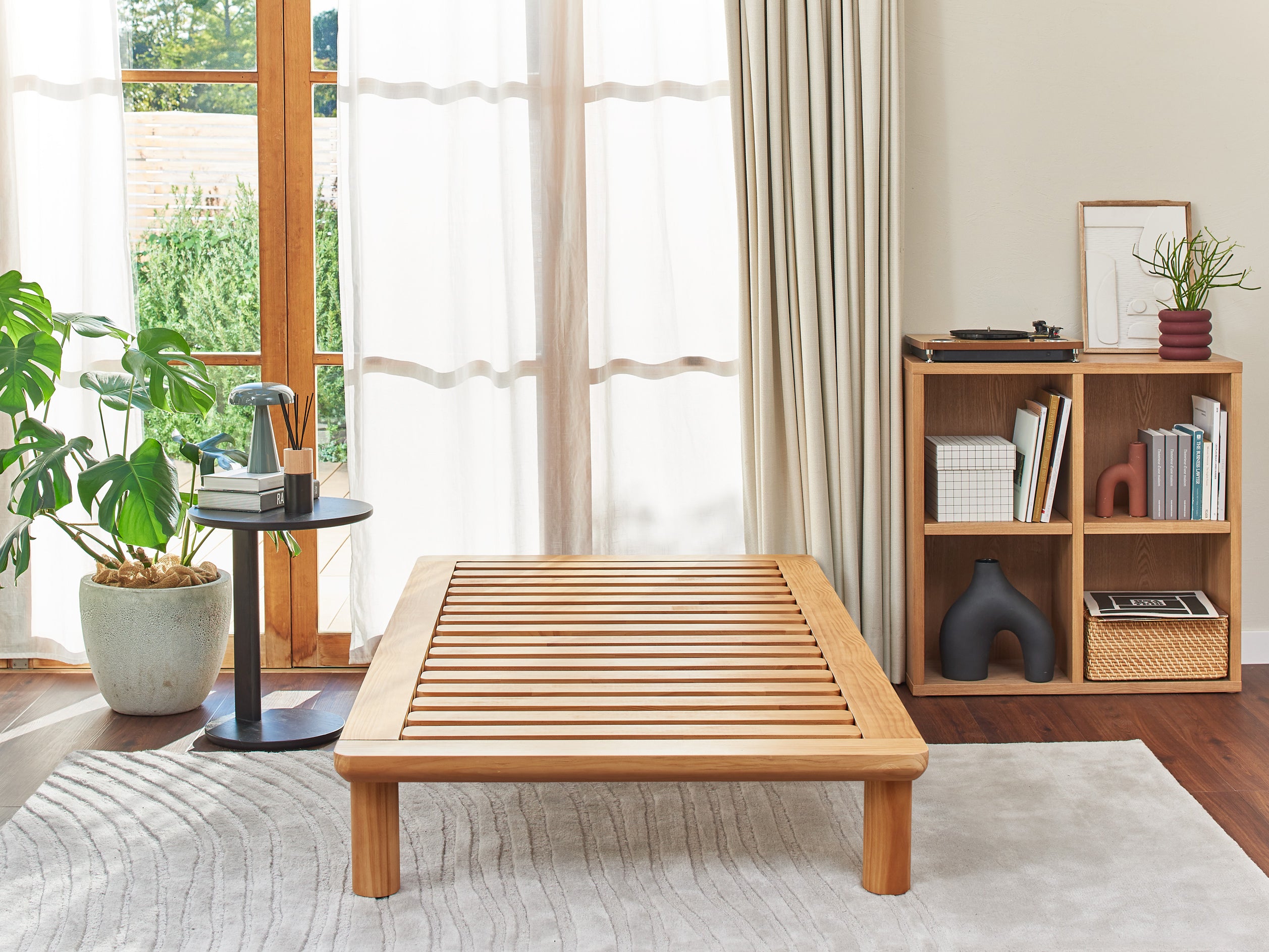 コアラミライカスタムベッドフレーム｜高さ調整可能木製ベッド