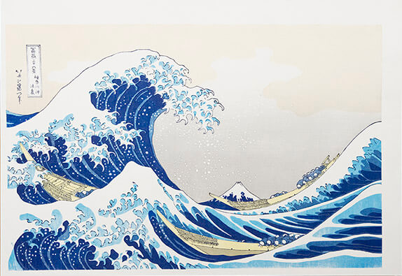 甲州石班沢 富嶽三十六景 葛飾北斎 復刻版浮世絵