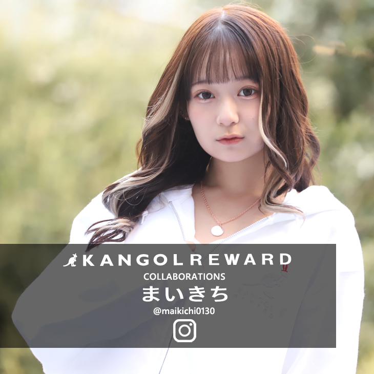 完全受注生産】 まいきち×KANGOL REWARDコラボ 企画第二弾 ZIPパーカー