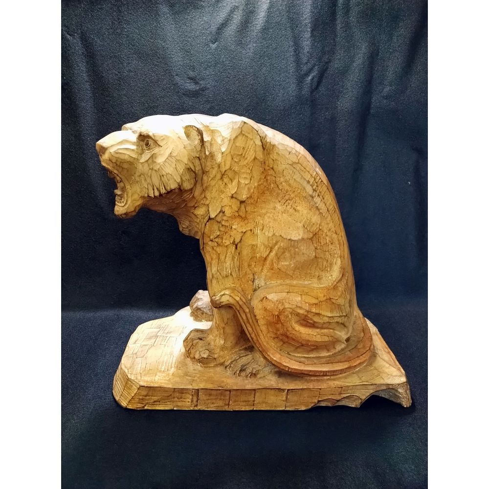 木彫「乕」岩田祥光 一刀彫 | その他 | 久留米で話題を呼んでいる古