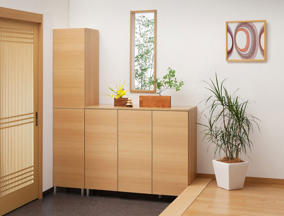 セミオーダーシューズボックス ・靴箱 PORTIER レッグタイプ オープン