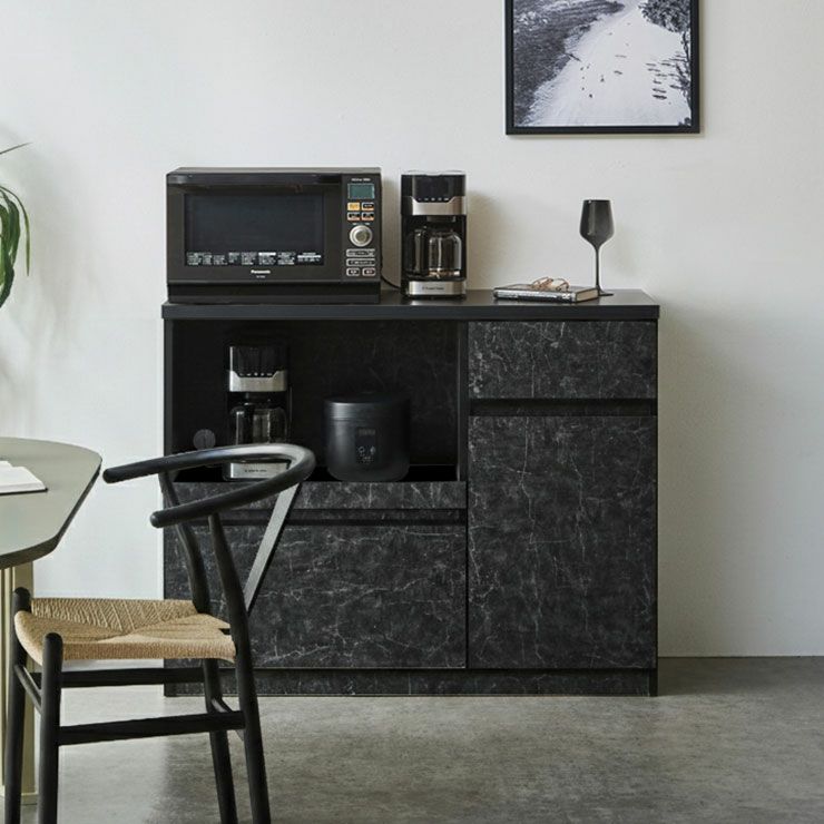 コストパフォーマンス当店No.1 おしゃれ食器棚 ナポリ 幅116.3cm ハイ