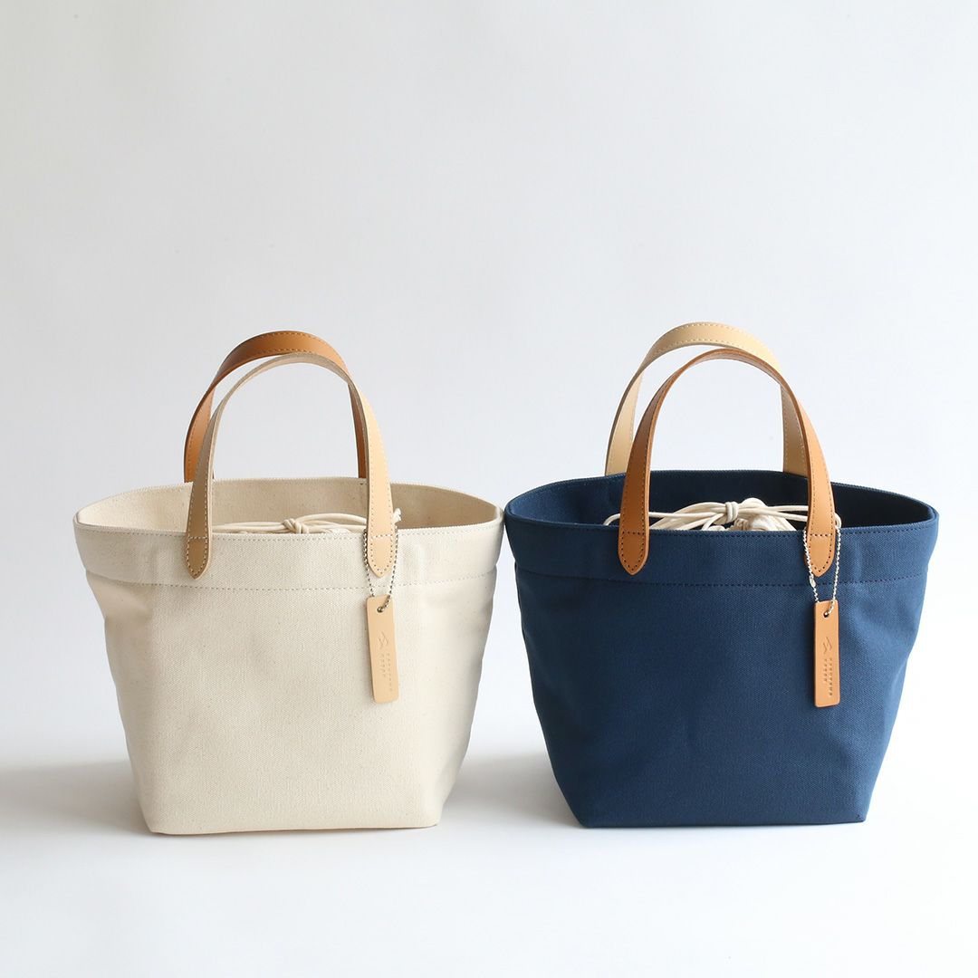 8号帆布の巾着ミニトート | 香久山鞄