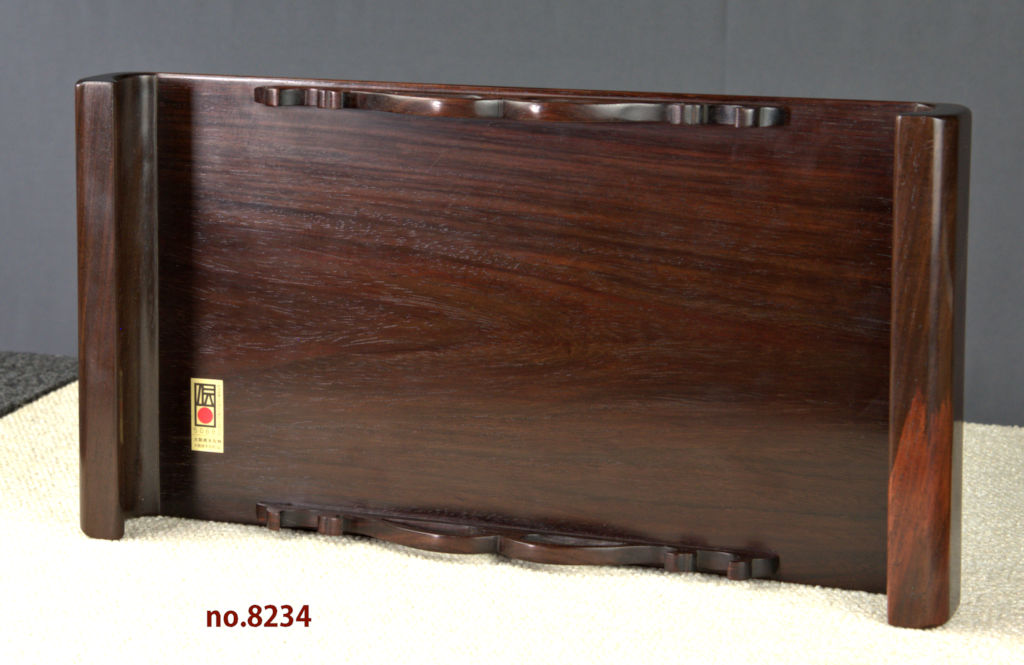 花台: 紫檀 小さい 花台 盆栽台 若畑作 巾32cm 大阪唐木指物 no.8234