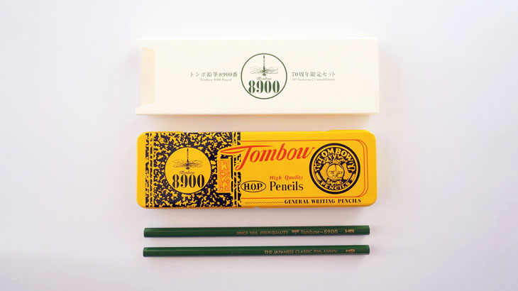 缶ペンケース入り！70周年限定セット Tombow「 トンボ鉛筆8900番