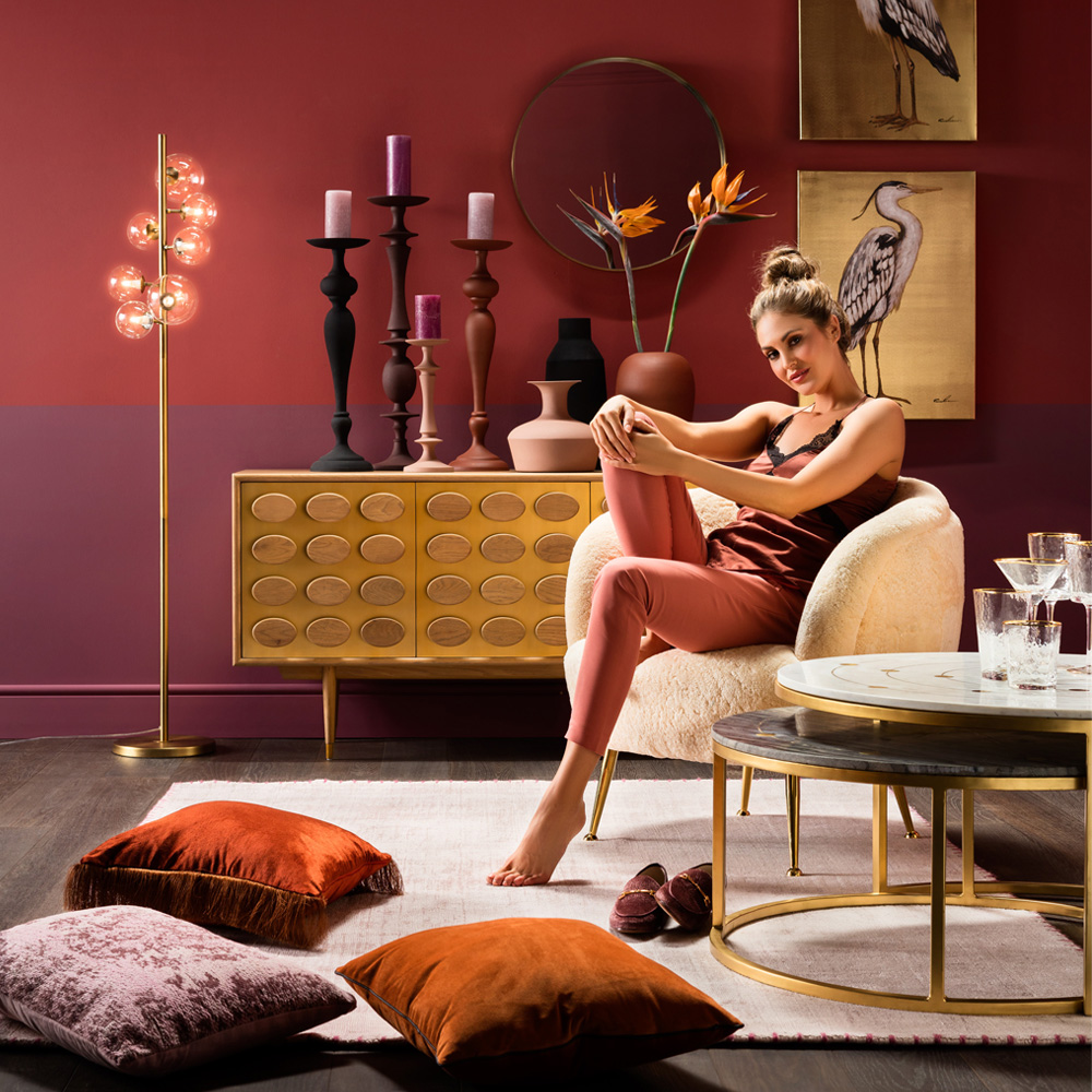 ミスティックラウンド (2/Set) O90cm サイドテーブル - サイドテーブル